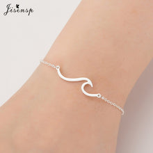 Load image into Gallery viewer, Jisensp Stainless Steel Mickey Bracelets for Women Everyday Jewelry World Map Charm Bracelet Heart Bracelet Femme Wedding Gift