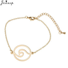 Load image into Gallery viewer, Jisensp Stainless Steel Mickey Bracelets for Women Everyday Jewelry World Map Charm Bracelet Heart Bracelet Femme Wedding Gift