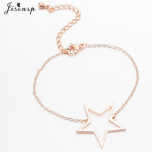 Load image into Gallery viewer, Jisensp Stainless Steel Mickey Bracelets for Women Everyday Jewelry World Map Charm Bracelet Heart Bracelet Femme Wedding Gift