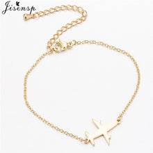 Load image into Gallery viewer, Jisensp Stainless Steel Mickey Bracelets for Women Everyday Jewelry World Map Charm Bracelet Heart Bracelet Femme Wedding Gift
