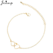 Load image into Gallery viewer, Jisensp Stainless Steel Mickey Bracelets for Women Everyday Jewelry World Map Charm Bracelet Heart Bracelet Femme Wedding Gift