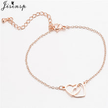 Load image into Gallery viewer, Jisensp Stainless Steel Mickey Bracelets for Women Everyday Jewelry World Map Charm Bracelet Heart Bracelet Femme Wedding Gift