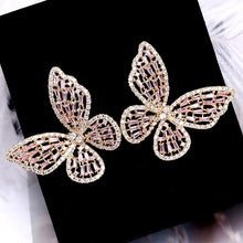 Load image into Gallery viewer, Female Open Bangle Bracelet Sweety Cubic Zircon Cuff Bangles Elegant CZ Butterfly OL Pearl Bangle for Women Costume Jewelry Gift