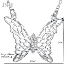 Load image into Gallery viewer, silver color  necklace jewelry women wedding fashion Cross CZ crystal Zircon stone pendant necklace  Christmas gift n296