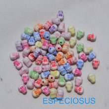 Load image into Gallery viewer, Cartoon Animals Shape Acrylic Beads Handmade Bracelet Charms Antique Spacer Findings Jewelry Accessories Handcraft Making 100pcs