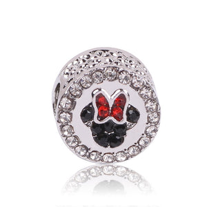 New Original Free Shipping Sliver Bead Mickey Fairytale Dumbo Love Charm Fit Pandora Bracelet Necklace DIY Women Jewelry Gift