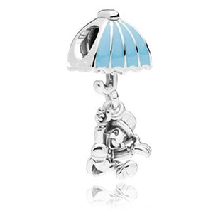 New Original Free Shipping Sliver Bead Mickey Fairytale Dumbo Love Charm Fit Pandora Bracelet Necklace DIY Women Jewelry Gift
