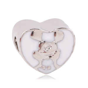 New Original Free Shipping Sliver Bead Mickey Fairytale Dumbo Love Charm Fit Pandora Bracelet Necklace DIY Women Jewelry Gift