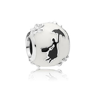New Original Free Shipping Sliver Bead Mickey Fairytale Dumbo Love Charm Fit Pandora Bracelet Necklace DIY Women Jewelry Gift