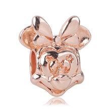 Load image into Gallery viewer, New Original Free Shipping Sliver Bead Mickey Fairytale Dumbo Love Charm Fit Pandora Bracelet Necklace DIY Women Jewelry Gift