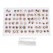 Load image into Gallery viewer, 12-36 Pair/Set Fashion Women Lady Round Star Rhinestone Crystal Flower Ear Stud Earring Jewelry