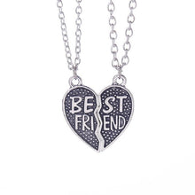 Load image into Gallery viewer, Fashion 2pcs/set Broken Pendant Heart Best Friends Forever Necklace Best Buds Girlfriends Couple Big Little Sister Necklace