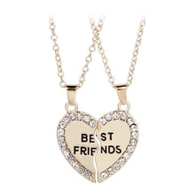 Load image into Gallery viewer, Fashion 2pcs/set Broken Pendant Heart Best Friends Forever Necklace Best Buds Girlfriends Couple Big Little Sister Necklace