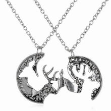 Load image into Gallery viewer, Fashion 2pcs/set Broken Pendant Heart Best Friends Forever Necklace Best Buds Girlfriends Couple Big Little Sister Necklace