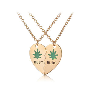 Fashion 2pcs/set Broken Pendant Heart Best Friends Forever Necklace Best Buds Girlfriends Couple Big Little Sister Necklace