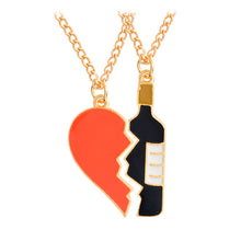 Load image into Gallery viewer, Fashion 2pcs/set Broken Pendant Heart Best Friends Forever Necklace Best Buds Girlfriends Couple Big Little Sister Necklace