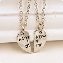 Load image into Gallery viewer, Fashion 2pcs/set Broken Pendant Heart Best Friends Forever Necklace Best Buds Girlfriends Couple Big Little Sister Necklace