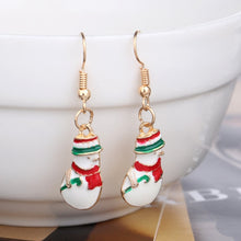 Load image into Gallery viewer, XEDZ New Christmas earrings pendant Christmas tree snowflake antelope Santa Claus boots earrings jewelry accessories