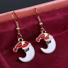 Load image into Gallery viewer, XEDZ New Christmas earrings pendant Christmas tree snowflake antelope Santa Claus boots earrings jewelry accessories