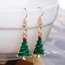 Load image into Gallery viewer, XEDZ New Christmas earrings pendant Christmas tree snowflake antelope Santa Claus boots earrings jewelry accessories