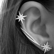 Load image into Gallery viewer, 1PC Steampunk Wrap Clip On Ear Cuff Crystal Feather Wing Earrings Bow Tie Ear Clip Helix Cartilage boucle d&#39;oreille clip