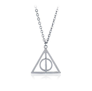 fashion Harri Potter Hermione Hedwig Magic Wand Time Turner Hourglas harry Golden Snitch Deathly Hallows Pendant Toy Necklace