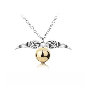 fashion Harri Potter Hermione Hedwig Magic Wand Time Turner Hourglas harry Golden Snitch Deathly Hallows Pendant Toy Necklace