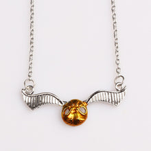 Load image into Gallery viewer, fashion Harri Potter Hermione Hedwig Magic Wand Time Turner Hourglas harry Golden Snitch Deathly Hallows Pendant Toy Necklace