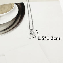 Load image into Gallery viewer, stainless steel beads chains cute rabbit Alien leaf dollars angel necklaces men punk vintage bear necklace women unisex gifts