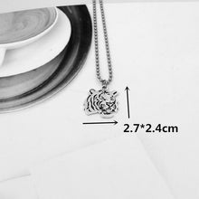 Load image into Gallery viewer, stainless steel beads chains cute rabbit Alien leaf dollars angel necklaces men punk vintage bear necklace women unisex gifts