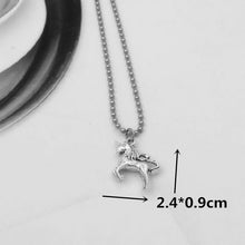 Load image into Gallery viewer, stainless steel beads chains cute rabbit Alien leaf dollars angel necklaces men punk vintage bear necklace women unisex gifts