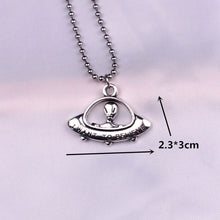 Load image into Gallery viewer, stainless steel beads chains cute rabbit Alien leaf dollars angel necklaces men punk vintage bear necklace women unisex gifts