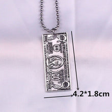Load image into Gallery viewer, stainless steel beads chains cute rabbit Alien leaf dollars angel necklaces men punk vintage bear necklace women unisex gifts