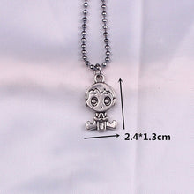 Load image into Gallery viewer, stainless steel beads chains cute rabbit Alien leaf dollars angel necklaces men punk vintage bear necklace women unisex gifts
