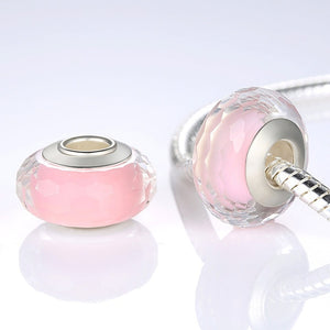 BAMOER 1 pc Hotsale Silver Color Black European Murano Glass Beads fit Bracelet & Necklace Fashion Jewelry Wholesale PA6369