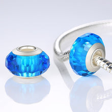 Load image into Gallery viewer, BAMOER 1 pc Hotsale Silver Color Black European Murano Glass Beads fit Bracelet &amp; Necklace Fashion Jewelry Wholesale PA6369