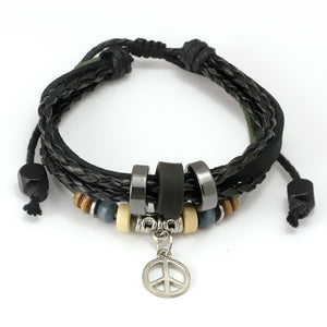 Newest Arrival Silver Charm Black Leather Bracelet for Women Five Colors Magnet Clasp Christmas Gift Jewelry PI0311