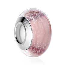 Load image into Gallery viewer, 1 PC BAMOER Wholesale Silver Color Luminous European Brown Murano Glass Beads fit Bracelet Women Fashion Jewelry PA6366