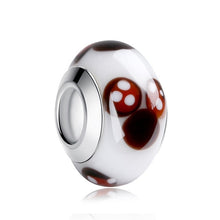 Load image into Gallery viewer, 1 PC BAMOER Wholesale Silver Color Luminous European Brown Murano Glass Beads fit Bracelet Women Fashion Jewelry PA6366