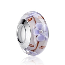 Load image into Gallery viewer, 1 PC BAMOER Wholesale Silver Color Luminous European Brown Murano Glass Beads fit Bracelet Women Fashion Jewelry PA6366