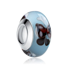 Load image into Gallery viewer, 1 PC BAMOER Wholesale Silver Color Luminous European Brown Murano Glass Beads fit Bracelet Women Fashion Jewelry PA6366