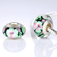 Load image into Gallery viewer, 1 PC BAMOER Wholesale Silver Color Luminous European Brown Murano Glass Beads fit Bracelet Women Fashion Jewelry PA6366