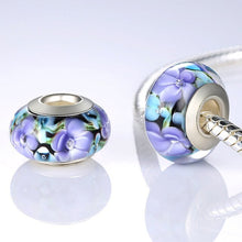 Load image into Gallery viewer, 1 PC BAMOER Wholesale Silver Color Luminous European Brown Murano Glass Beads fit Bracelet Women Fashion Jewelry PA6366