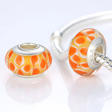 Load image into Gallery viewer, BAMOER Fashion DIY Beads Brown Round Shape Murano Glass Beads fit Bracelet Women Beads &amp; Jewelry Makings PA6366