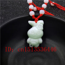 Load image into Gallery viewer, Natural White Jade Chinese Zodiac Pendant Beads Necklace Charm Jewellery Fashion Accessories Hand-Carved Luck Amulet Gifts