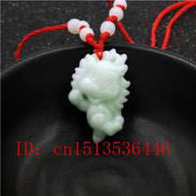 Load image into Gallery viewer, Natural White Jade Chinese Zodiac Pendant Beads Necklace Charm Jewellery Fashion Accessories Hand-Carved Luck Amulet Gifts