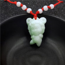 Load image into Gallery viewer, Natural White Jade Chinese Zodiac Pendant Beads Necklace Charm Jewellery Fashion Accessories Hand-Carved Luck Amulet Gifts