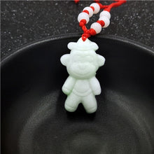 Load image into Gallery viewer, Natural White Jade Chinese Zodiac Pendant Beads Necklace Charm Jewellery Fashion Accessories Hand-Carved Luck Amulet Gifts