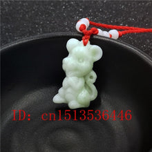 Load image into Gallery viewer, Natural White Jade Chinese Zodiac Pendant Beads Necklace Charm Jewellery Fashion Accessories Hand-Carved Luck Amulet Gifts