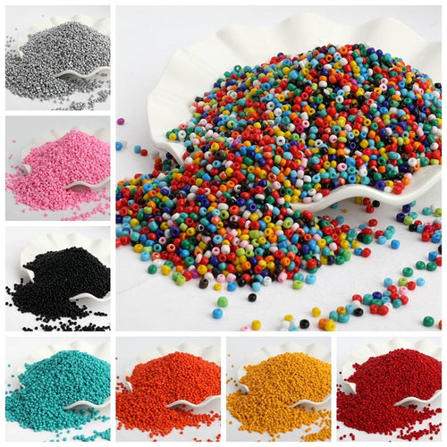 500pcs/lot 3mm Solid Color Czech Glass Seed Spacer Beads Austria Crystal Round Hole Beads For Kids Jewelry DIY Making Accessorie